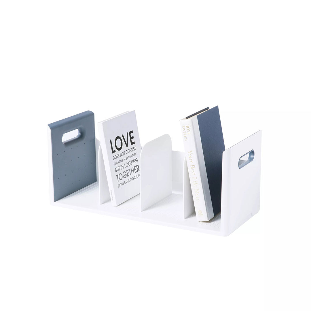 Litem | Book Rack | 4 Compartments | Organizer| Navy |Roomax