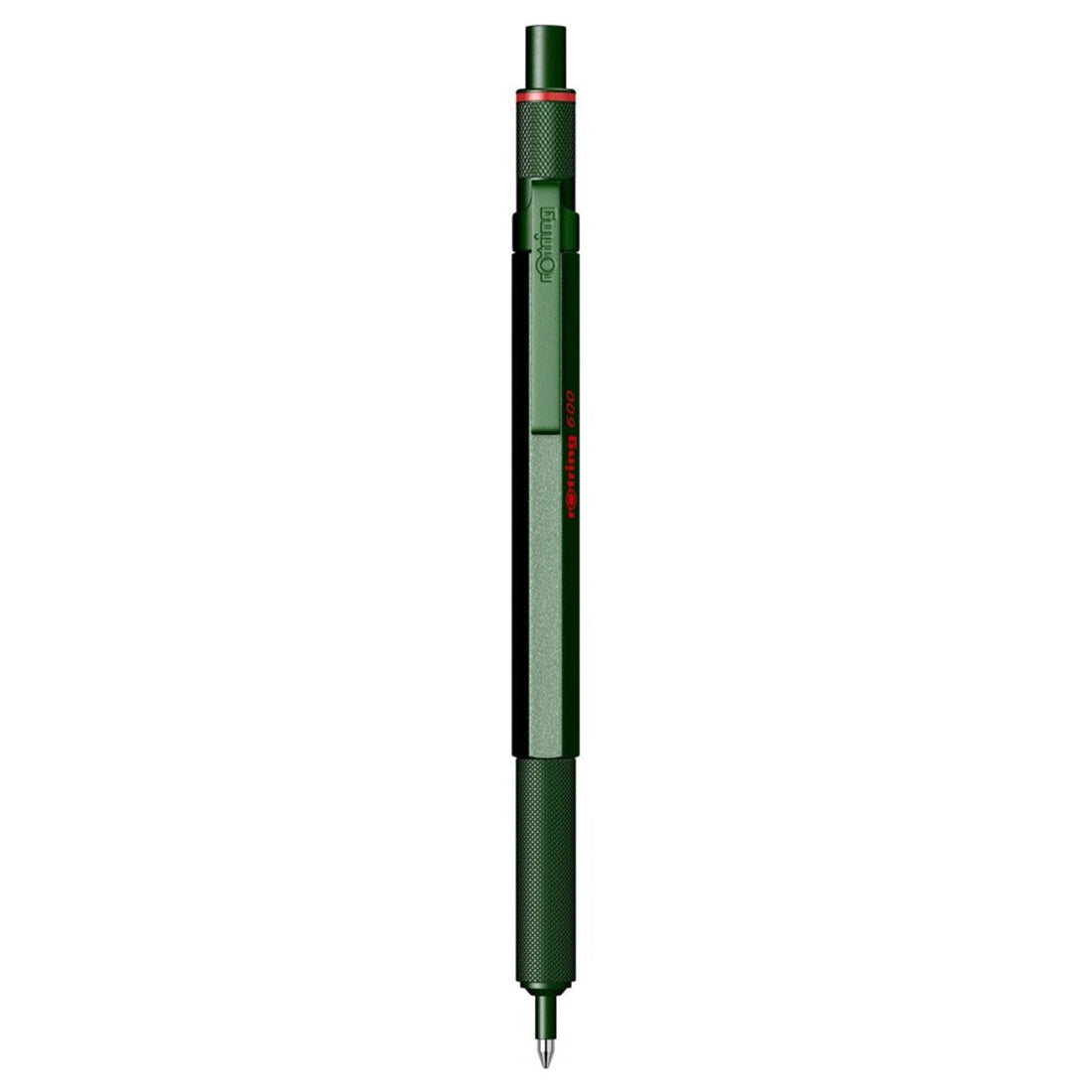 Rotring | 600 Series | Green 1.0mm Ball Pen | Metal Body | Non-Slip | Metal Knurled Grip