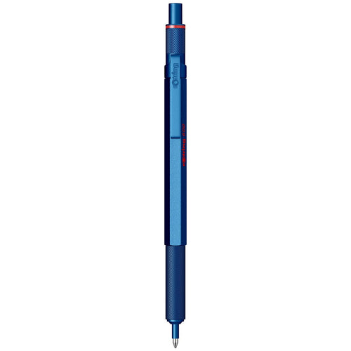 Rotring | 600 Series | Blue 1.0mm Ball Pen | Metal Body | Non-Slip | Metal Knurled Grip
