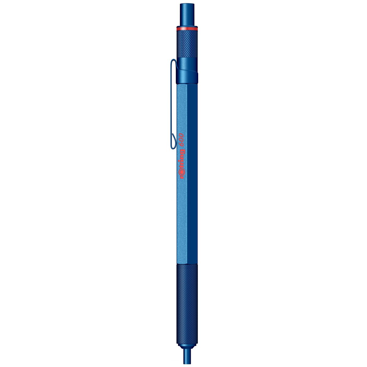 Rotring | 600 Series | Blue 1.0mm Ball Pen | Metal Body | Non-Slip | Metal Knurled Grip