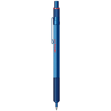 Rotring | 600 Series | Blue 1.0mm Ball Pen | Metal Body | Non-Slip | Metal Knurled Grip