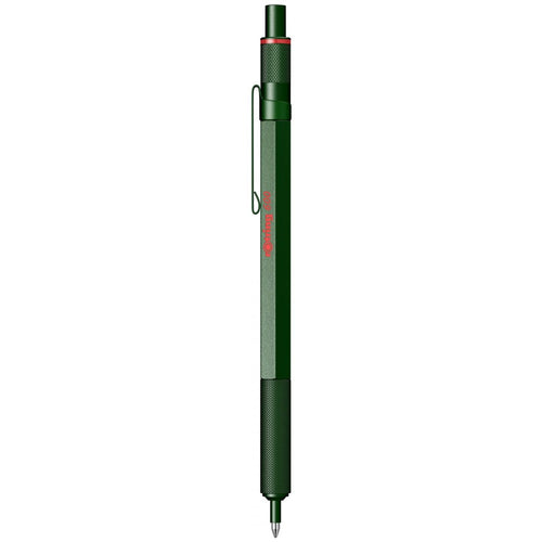Rotring | 600 Series | Green 1.0mm Ball Pen | Metal Body | Non-Slip | Metal Knurled Grip