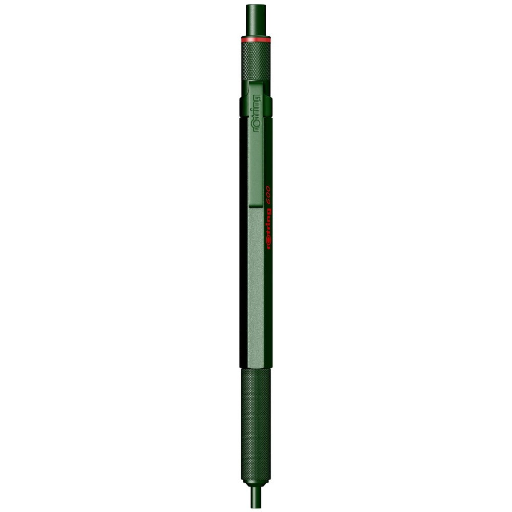 Rotring | 600 Series | Green 1.0mm Ball Pen | Metal Body | Non-Slip | Metal Knurled Grip