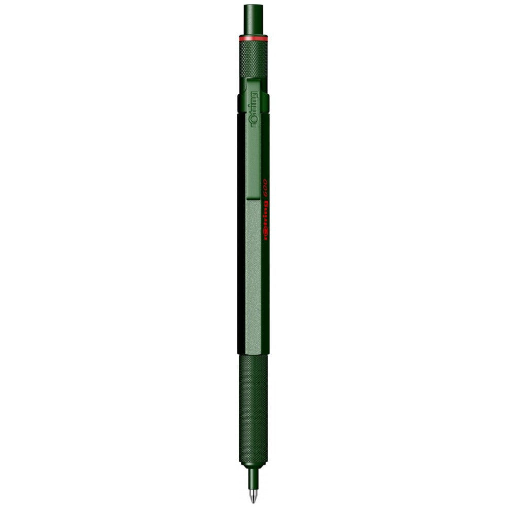 Rotring | 600 Series | Green 1.0mm Ball Pen | Metal Body | Non-Slip | Metal Knurled Grip