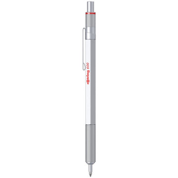 Rotring | 600 Series | Silver 1.0mm Ball Pen | Metal Body | Non-Slip | Metal Knurled Grip
