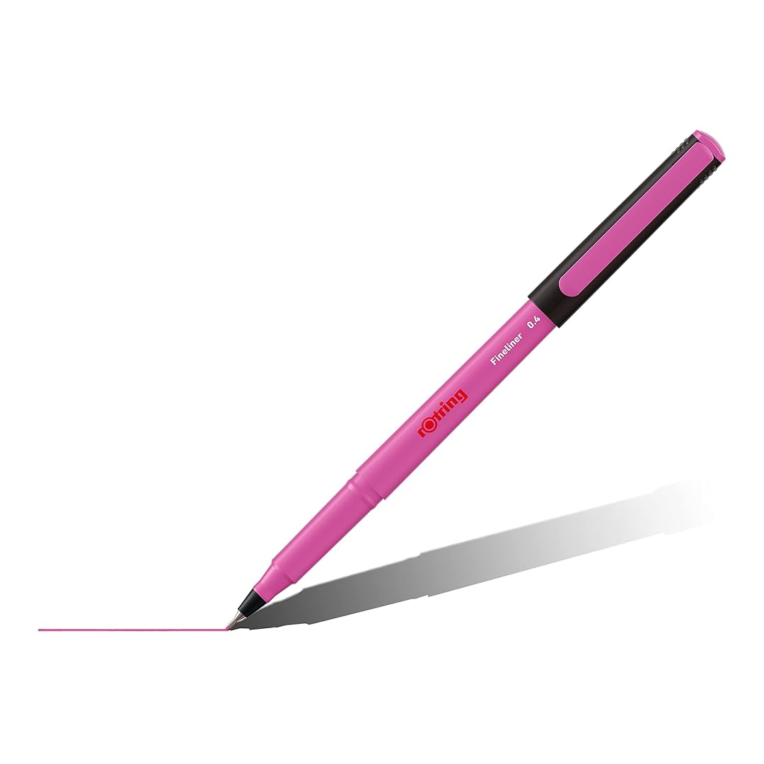 Rotring | Liner Fineliner Pens | Assorted Colours | Pack of 4 Pieces | 0.4mm