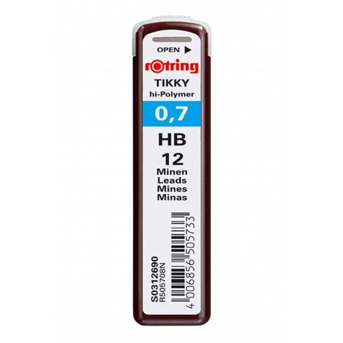 Rotring | Tikky | 0.7MM | HB Replacement Leads | Pack of 10