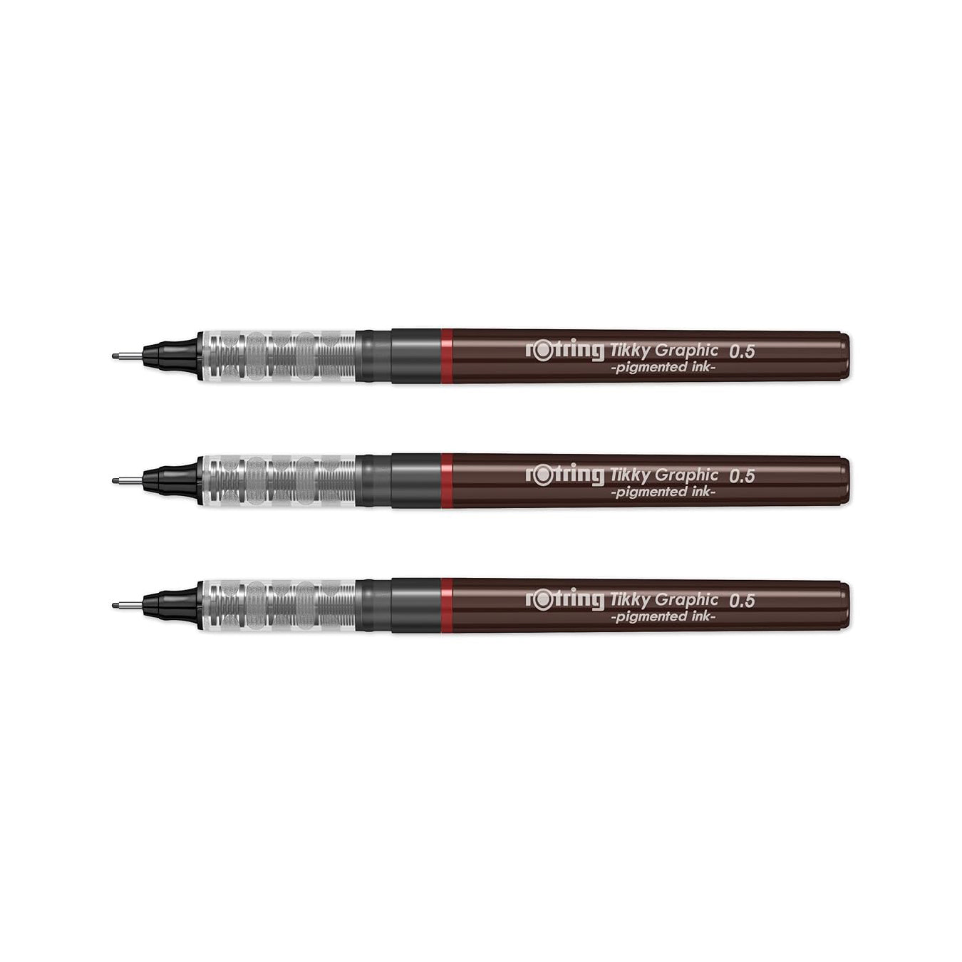 Rotring | Tikky | Graphic Fineliner | 0.5mm | 3 Pen Set
