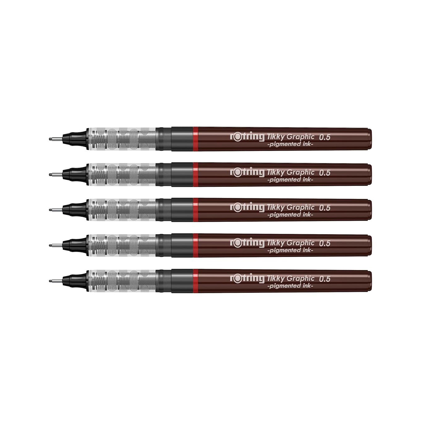 Rotring | Tikky | Graphic Fineliner | 0.5mm | 5 Pen Set