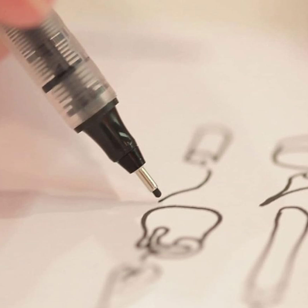 Rotring | Tikky | Graphic Fineliner | Black Pigment Lightfast | 0.2mm 0.3mm | 6 Pen Set | 3 Each