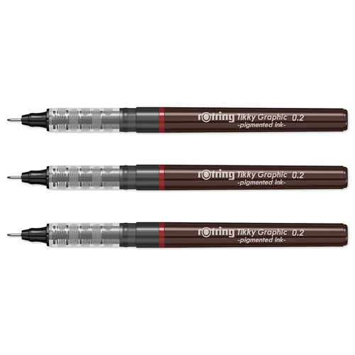 Rotring | Tikky | Graphic Fineliner Set | 0.2mm - penpencilink