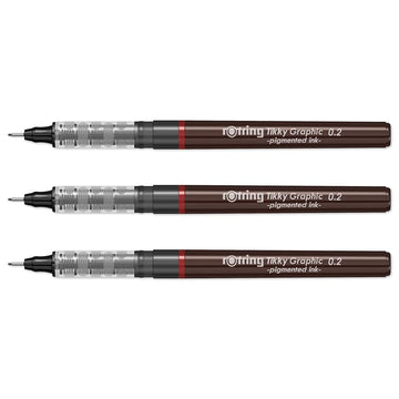 Rotring | Tikky | Graphic Fineliner Set | 0.2mm - penpencilink