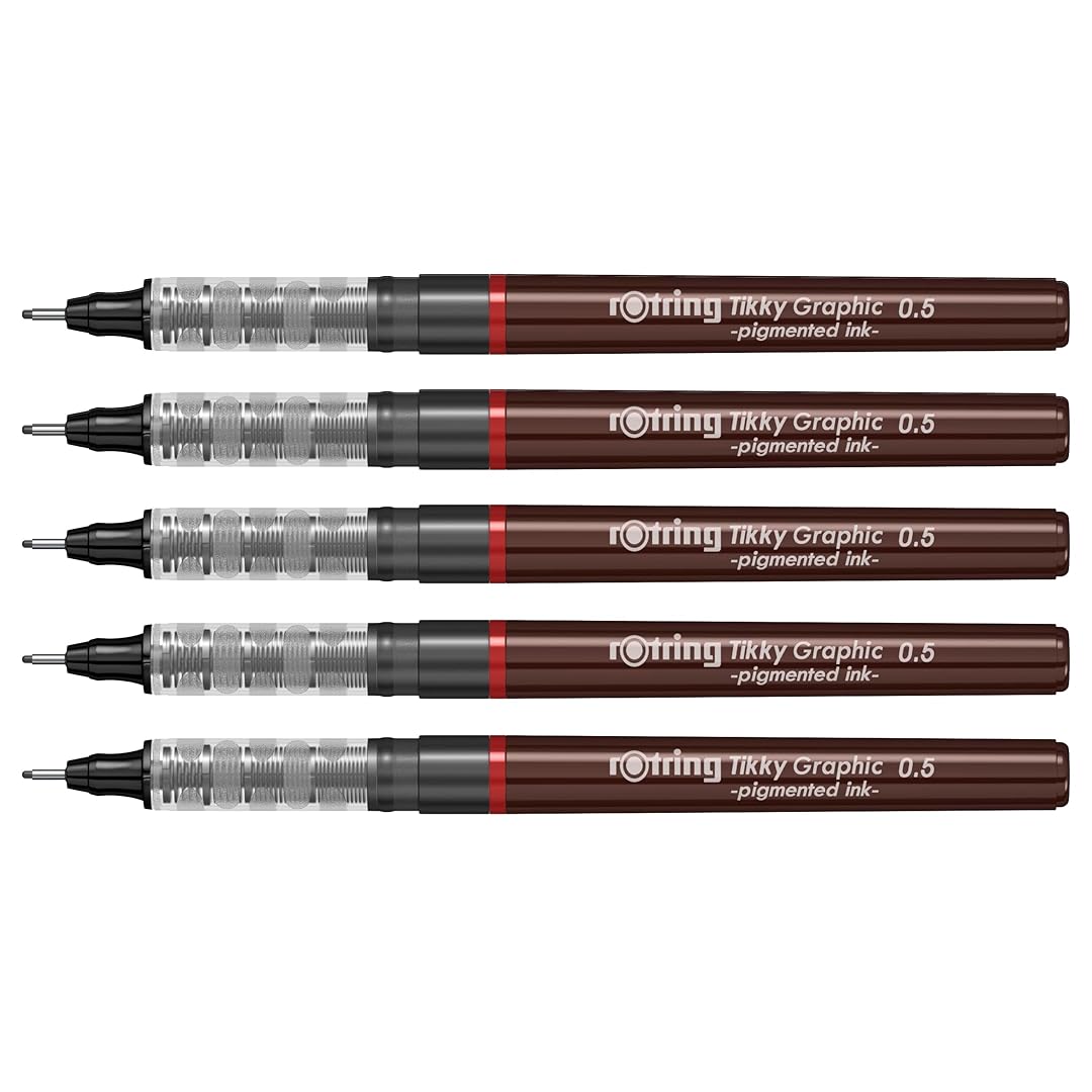 Rotring | Tikky | Graphic Fineliner Set | 0.5mm - penpencilink