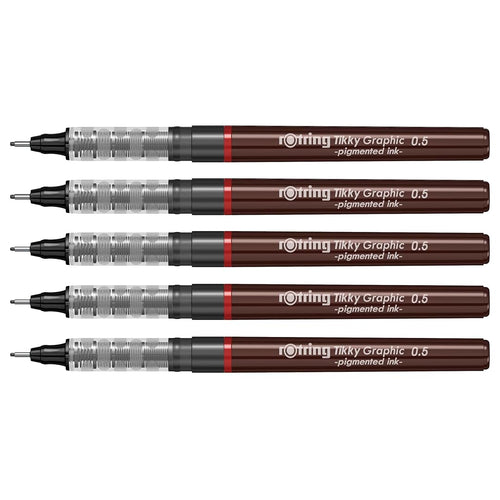 Rotring | Tikky | Graphic Fineliner Set | 0.5mm - penpencilink
