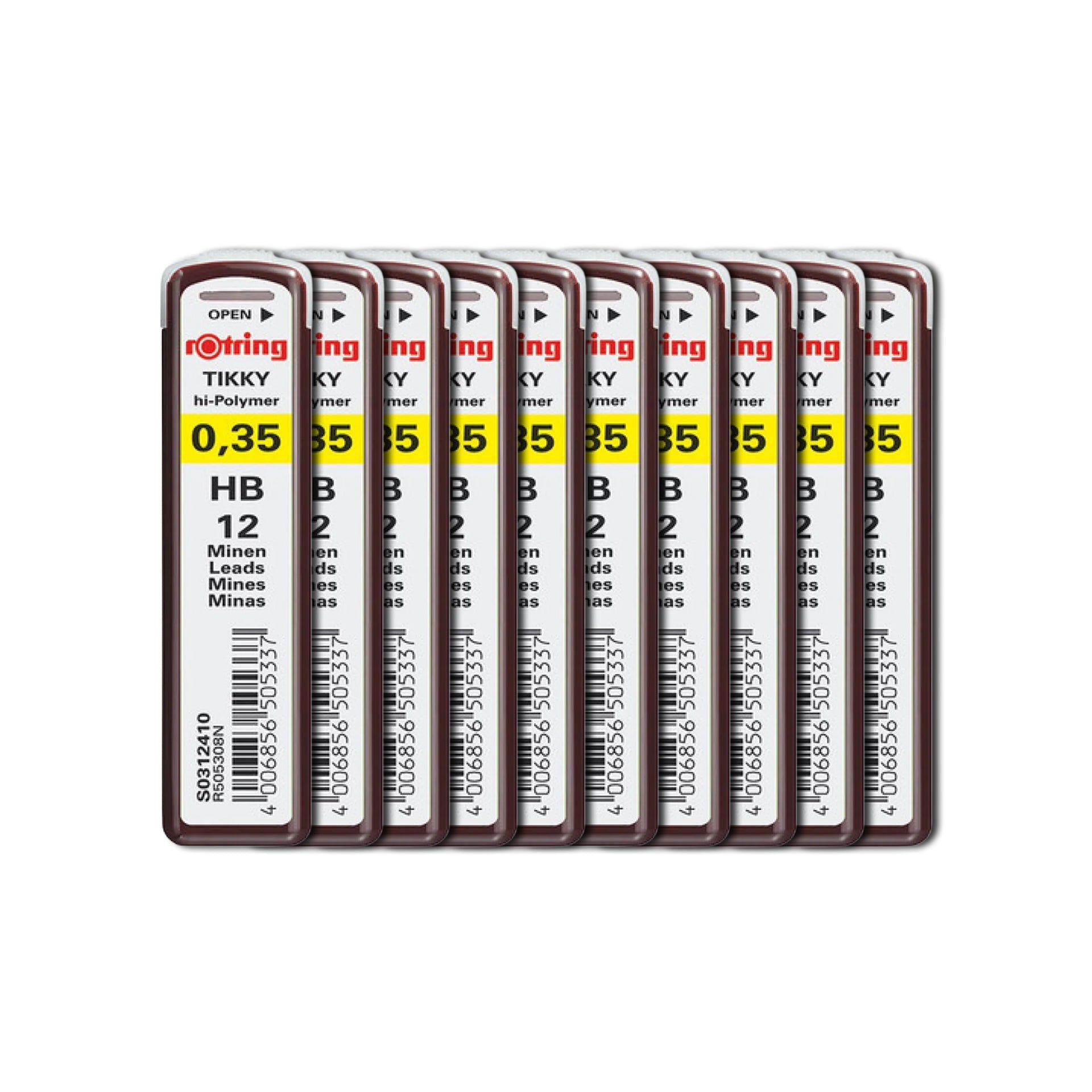 Rotring | Tikky | HB Replacement Leads | Pack of 10 - penpencilink