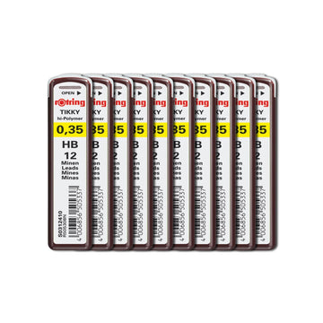 Rotring | Tikky | HB Replacement Leads | Pack of 10 - penpencilink