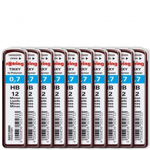 Rotring | Tikky | HB Replacement Leads | Pack of 10 - penpencilink