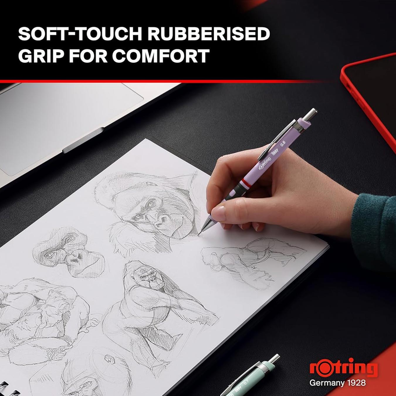 Rotring | Tikky | Mechanical Pencil | 0.5mm | Orchid Bloom