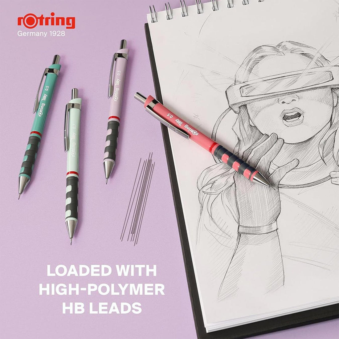 Rotring | Tikky | Mechanical Pencil | 0.5mm | Tea Rose