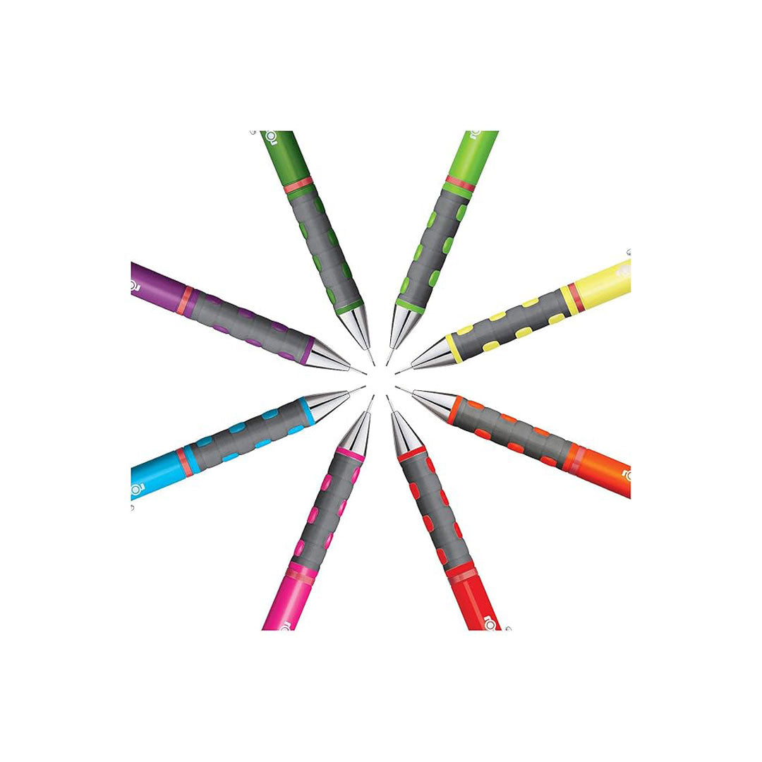Rotring | Tikky | Mechanical Pencil | 0.7mm | Triangular Ergonomic Grip | Neon Green