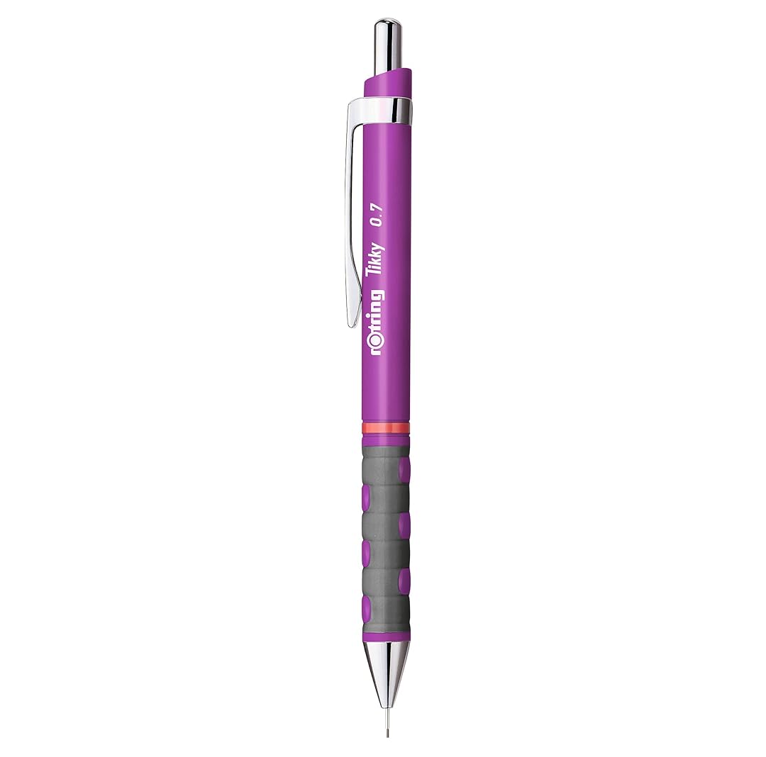 Rotring | Tikky | Mechanical Pencil | 0.7mm | Triangular Ergonomic Grip | Purple