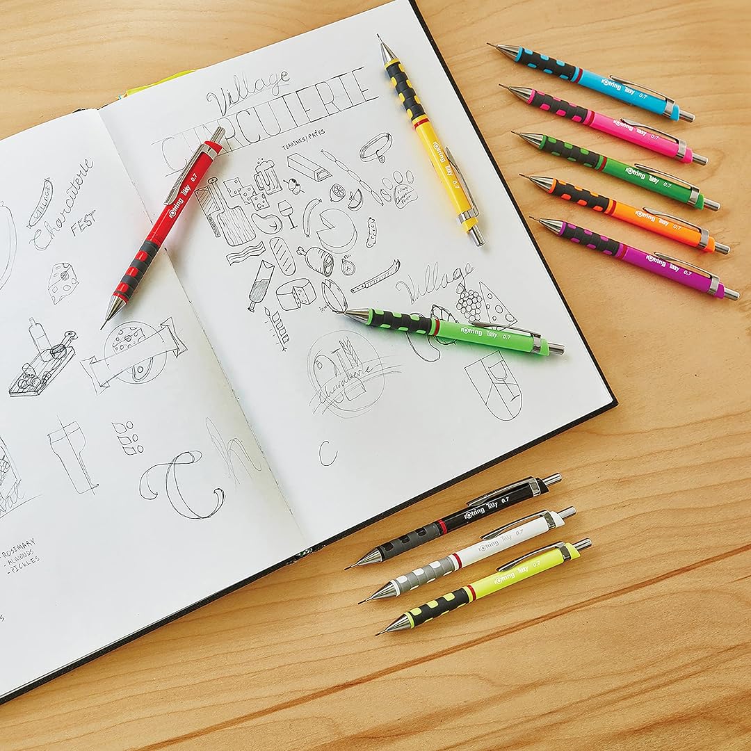 Rotring | Tikky | Mechanical Pencil Set | 0.7mm | Black Barrel