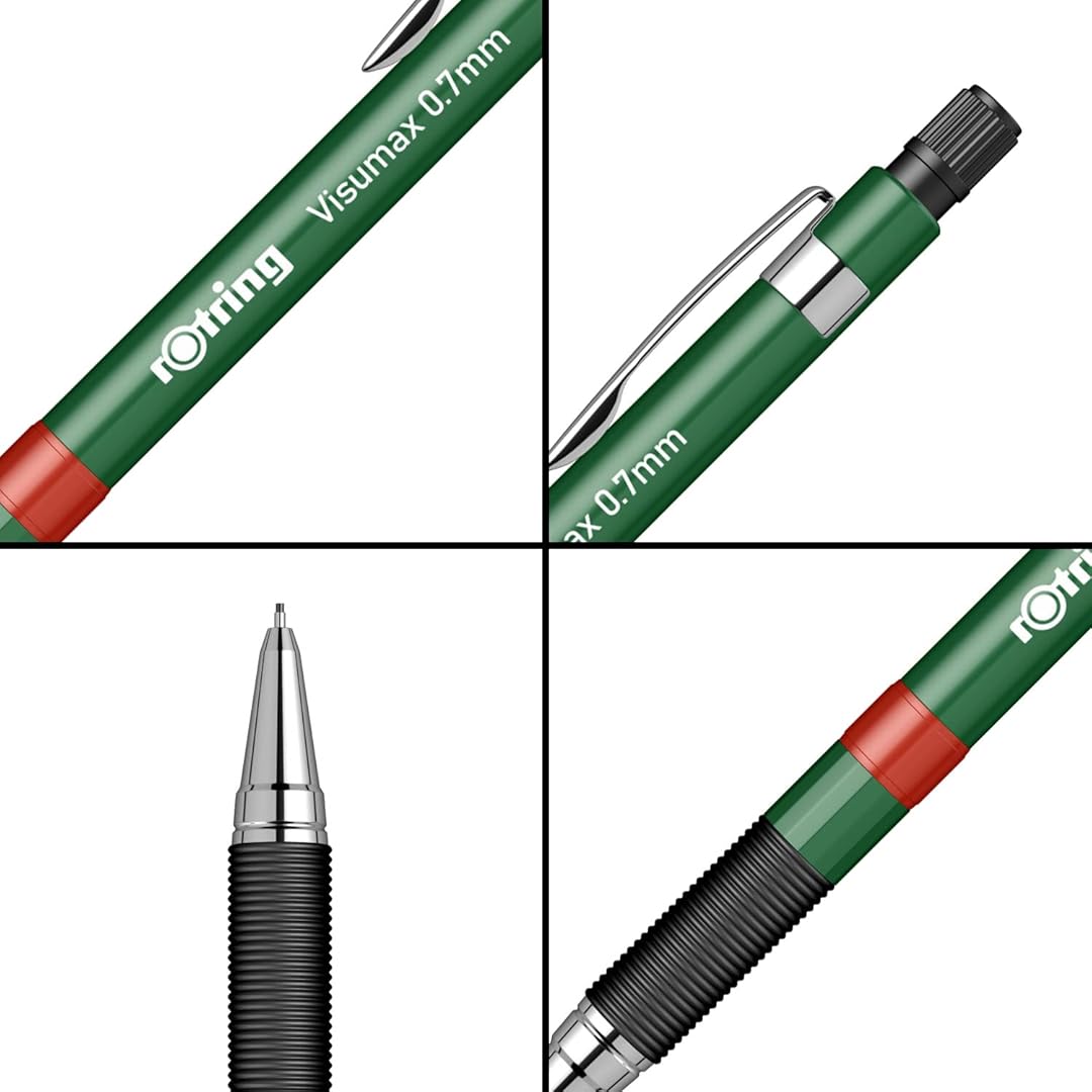 Rotring | Visumax | Mechanical Pencil | 0.7 mm | 2B Lead | Dark Green