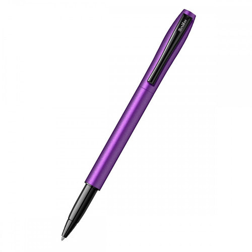 Scrikss | Carnival | Roller Ball Point Pen | Matte Satin Purple | 0.7mm - penpencilink
