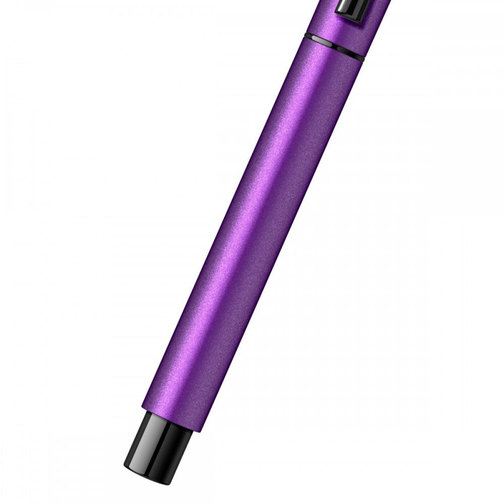 Scrikss | Carnival | Roller Ball Point Pen | Matte Satin Purple | 0.7mm - penpencilink