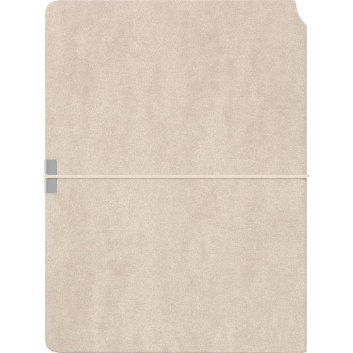 Scrikss | A5 Size | Premium Notebook | Beige Faux Leather Paperback Cover | Ruled