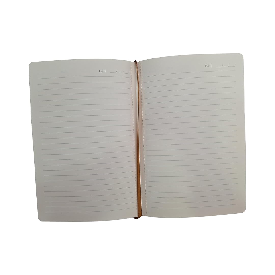 Scrikss | A5 Size | Premium Notebook | Mink Faux Leather Paperback Cover | Ruled