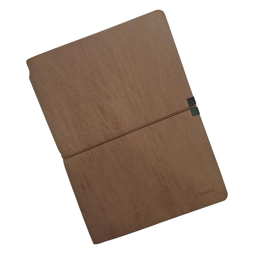 Scrikss | A5 Size | Premium Notebook | Mink Faux Leather Paperback Cover | Ruled