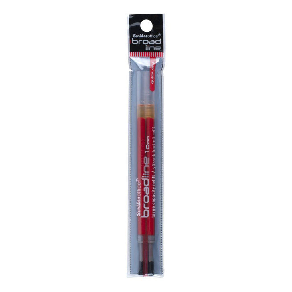 Scrikss | Broadline | 1.0mm Refill | Red Set of 10 Packets