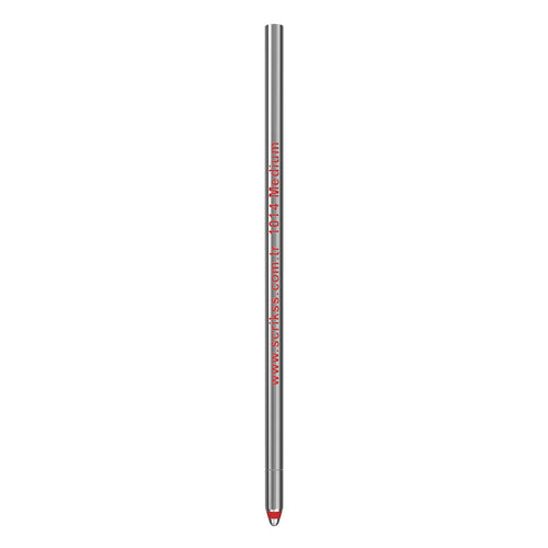 Scrikss | D1 | Ballpoint Pen | Medium Short Refill | Red