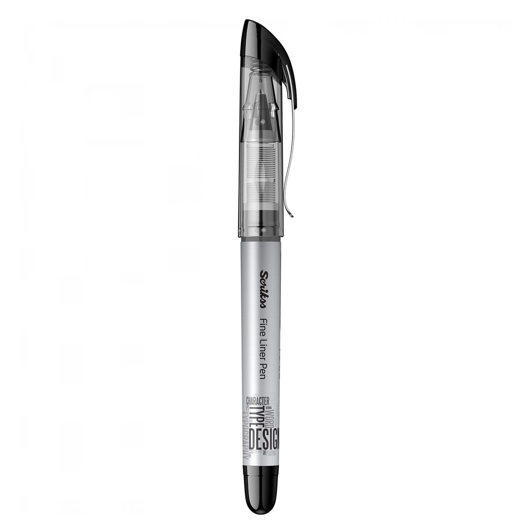 Scrikss | Fl-68 | Fineliner 0.6mm | Box Of 12 | Black