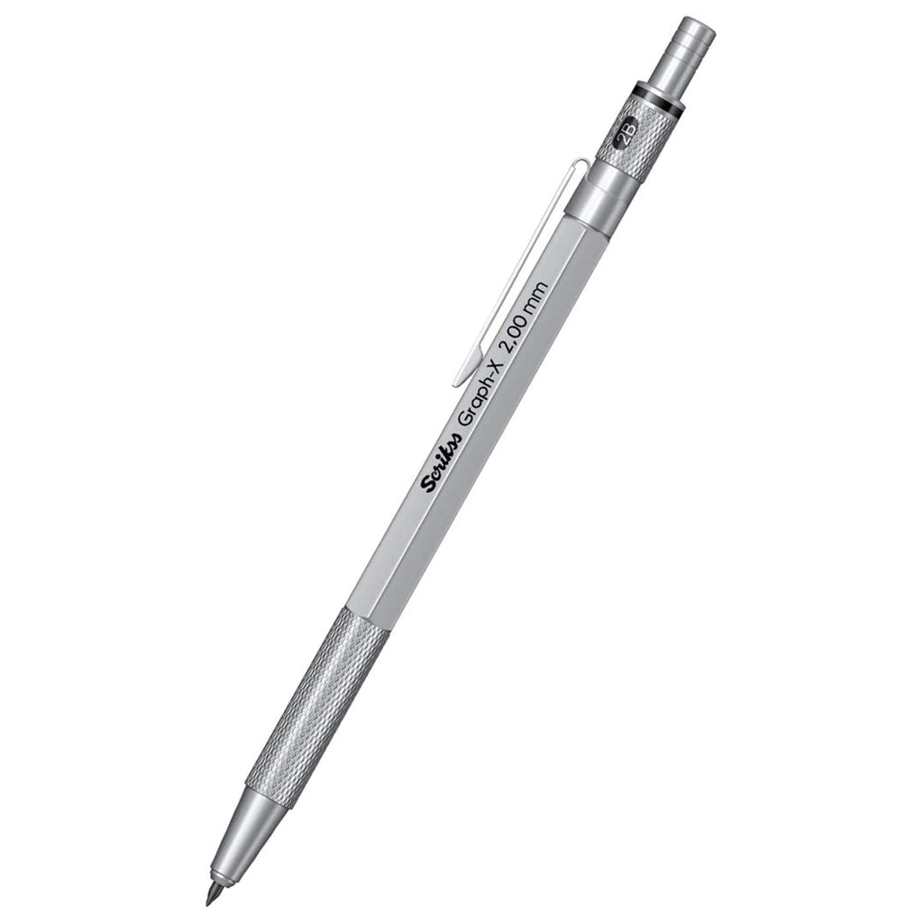 Scrikss Graph-X 2mm Mechanical Pencil | Satin Chrome