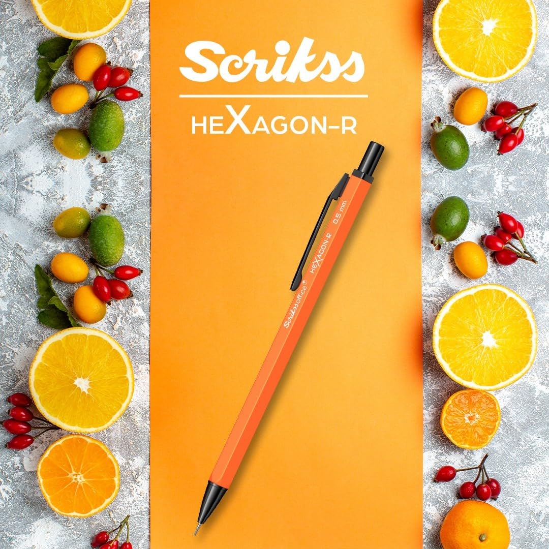 Scrikss Hexagon-R 0.5mm Mechanical Pencil - Orange