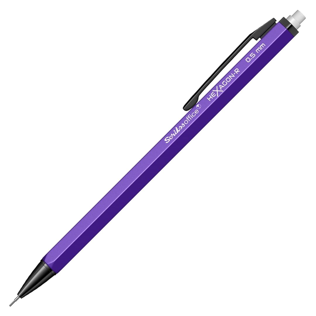 Scrikss | Hexagon-R | Mechanical Pencil | 0.5mm | Purple