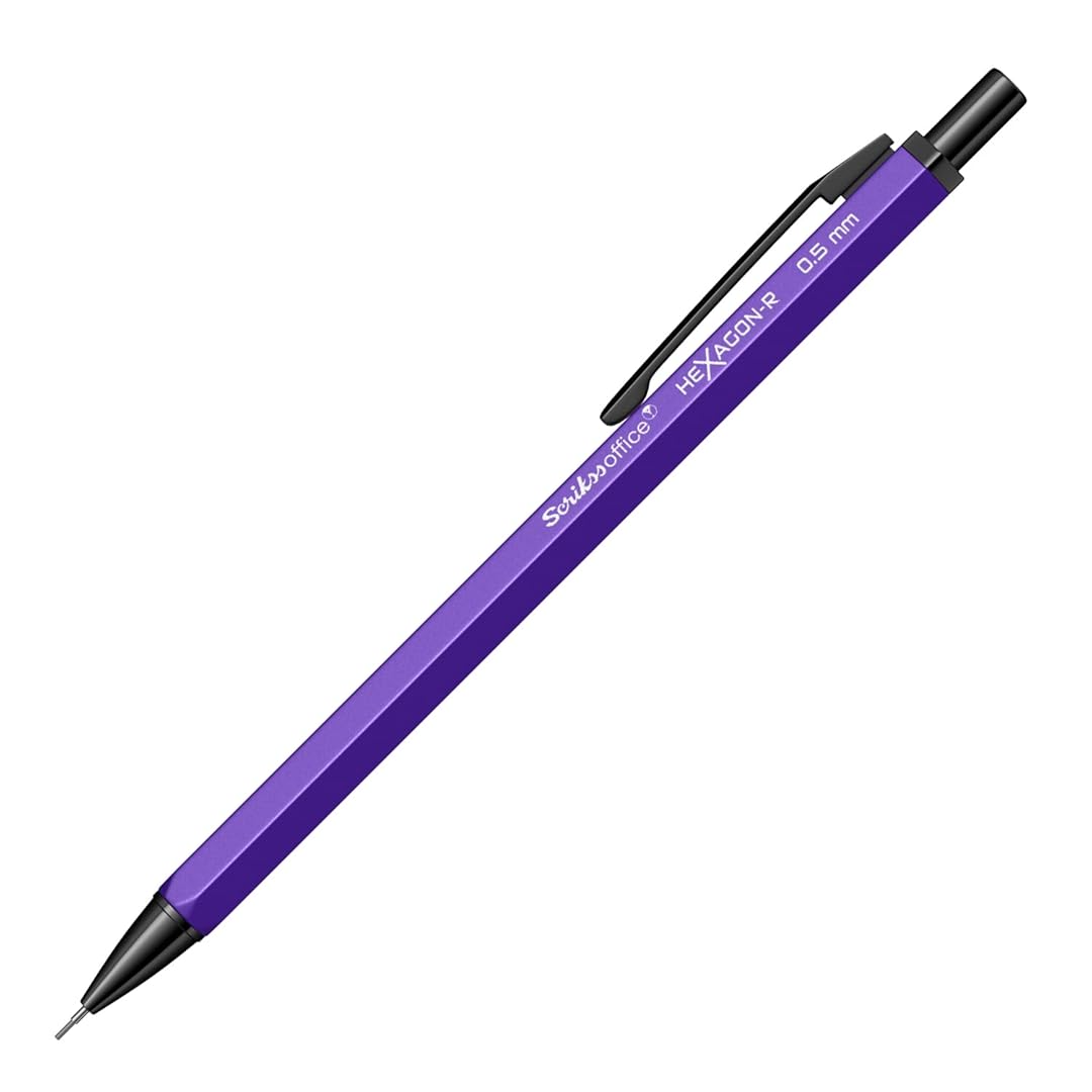 Scrikss | Hexagon-R | Mechanical Pencil | 0.5mm | Purple