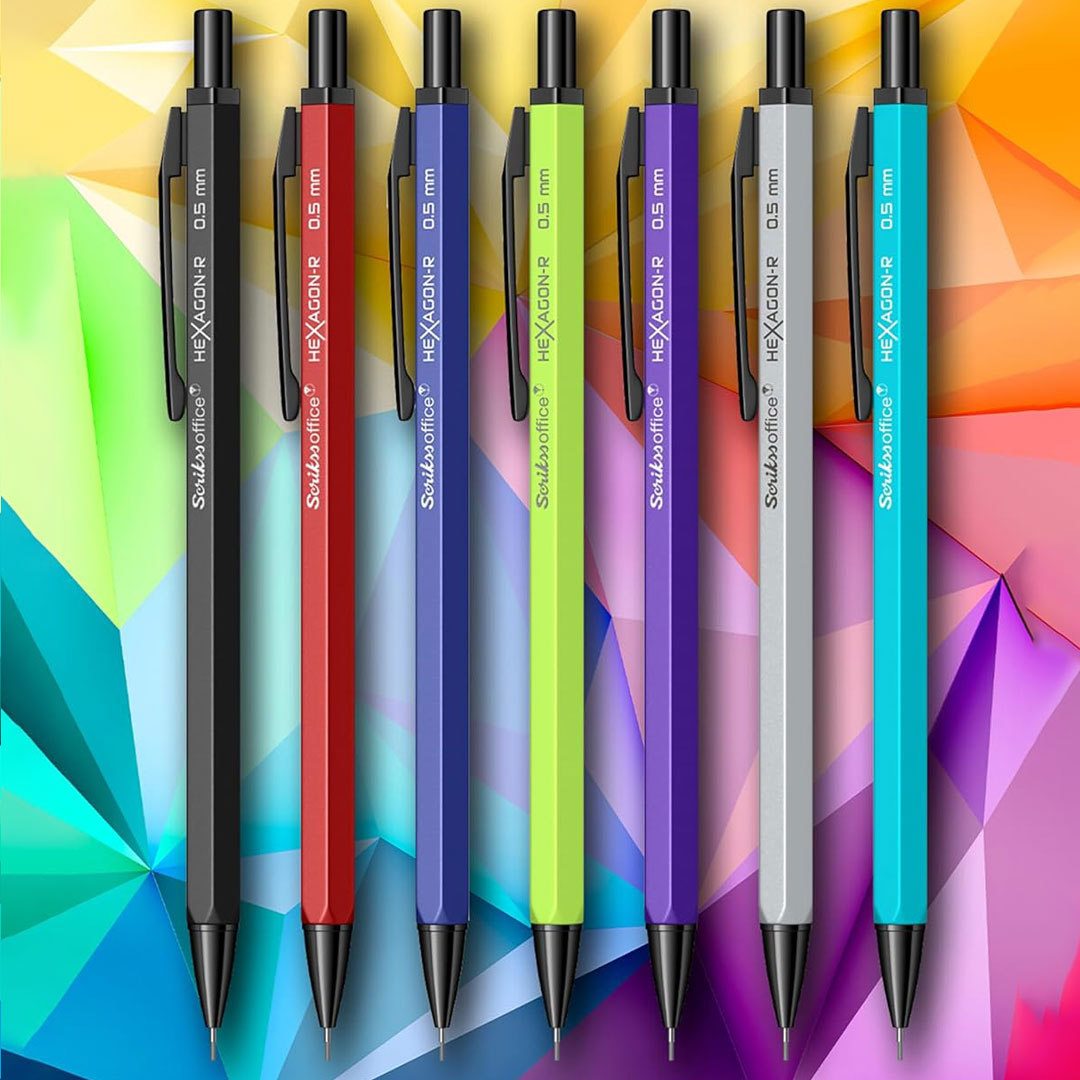 Scrikss | Hexagon-R | Mechanical Pencil | 0.5mm | Purple