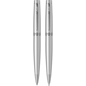 Scrikss Honour 38 Ball Point & Mechanical Pencil Set | Matt Chrome