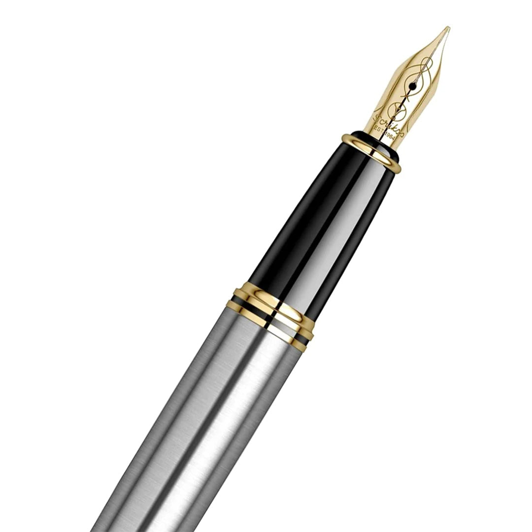 Scrikss | Knight 88 | Satin SS | Fountain Ink Pen | Medium Nib