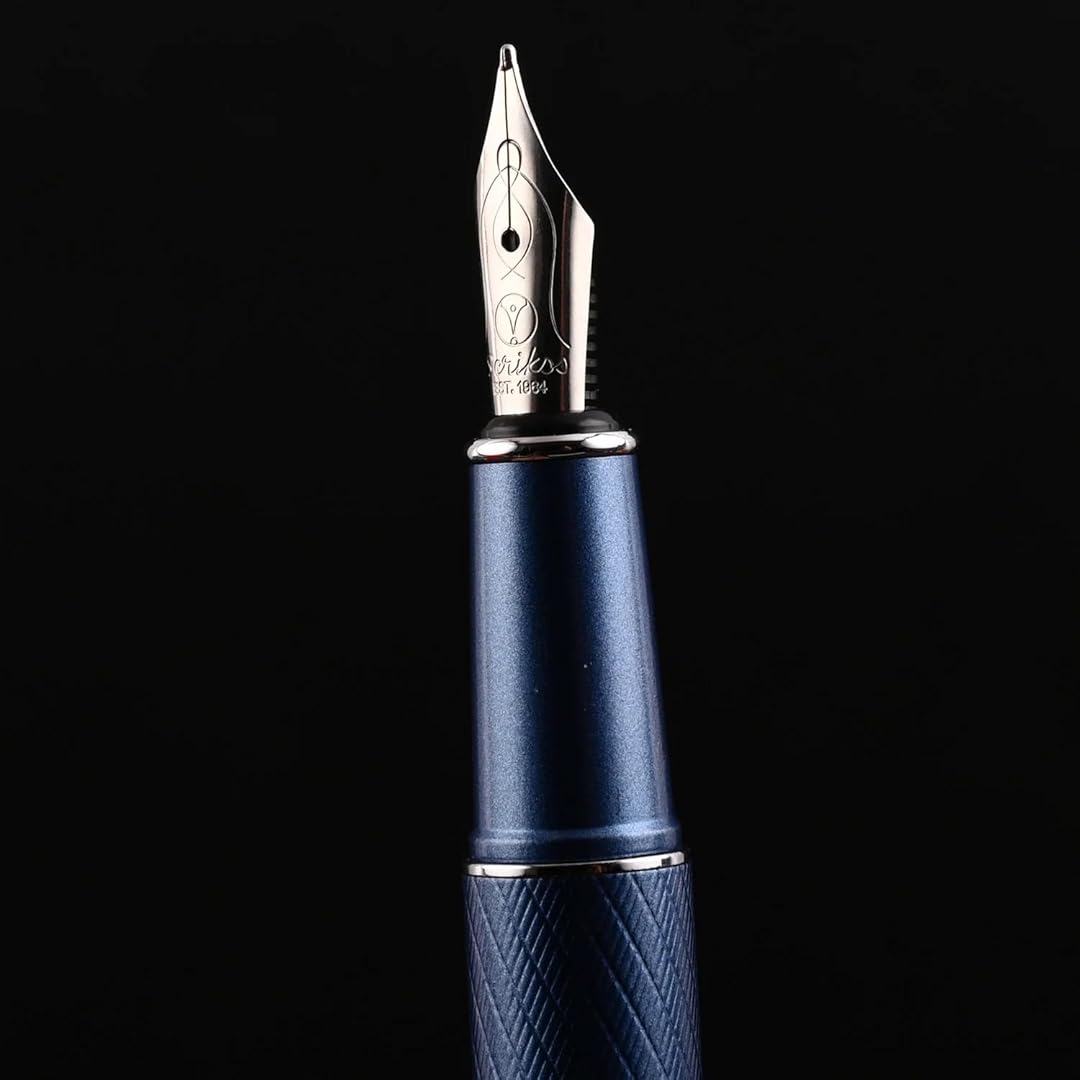 Scrikss Noble 35 Medium nib Fountain Pen - Blue