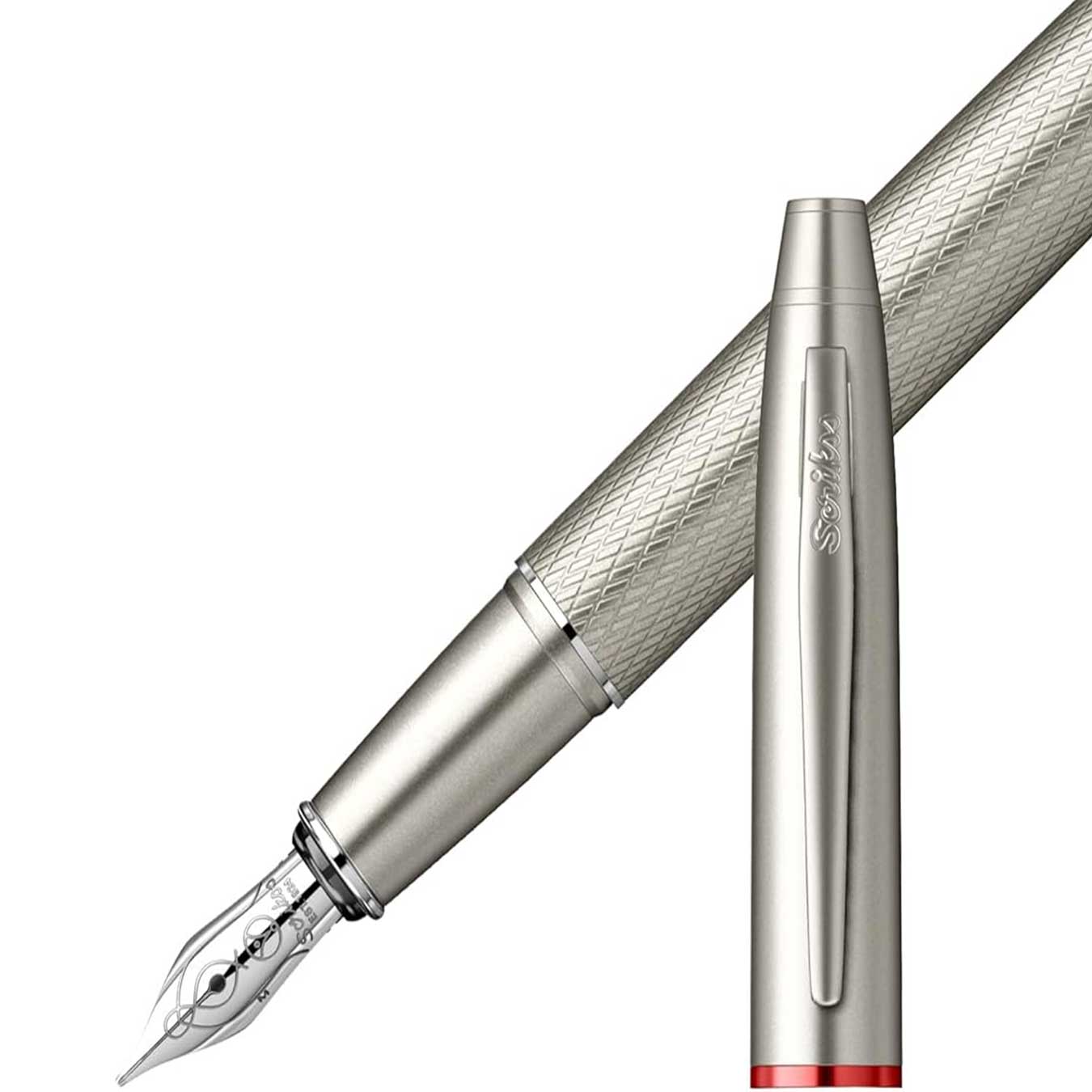 Scrikss Noble 35 Medium nib Fountain Pen - Matte Titanium