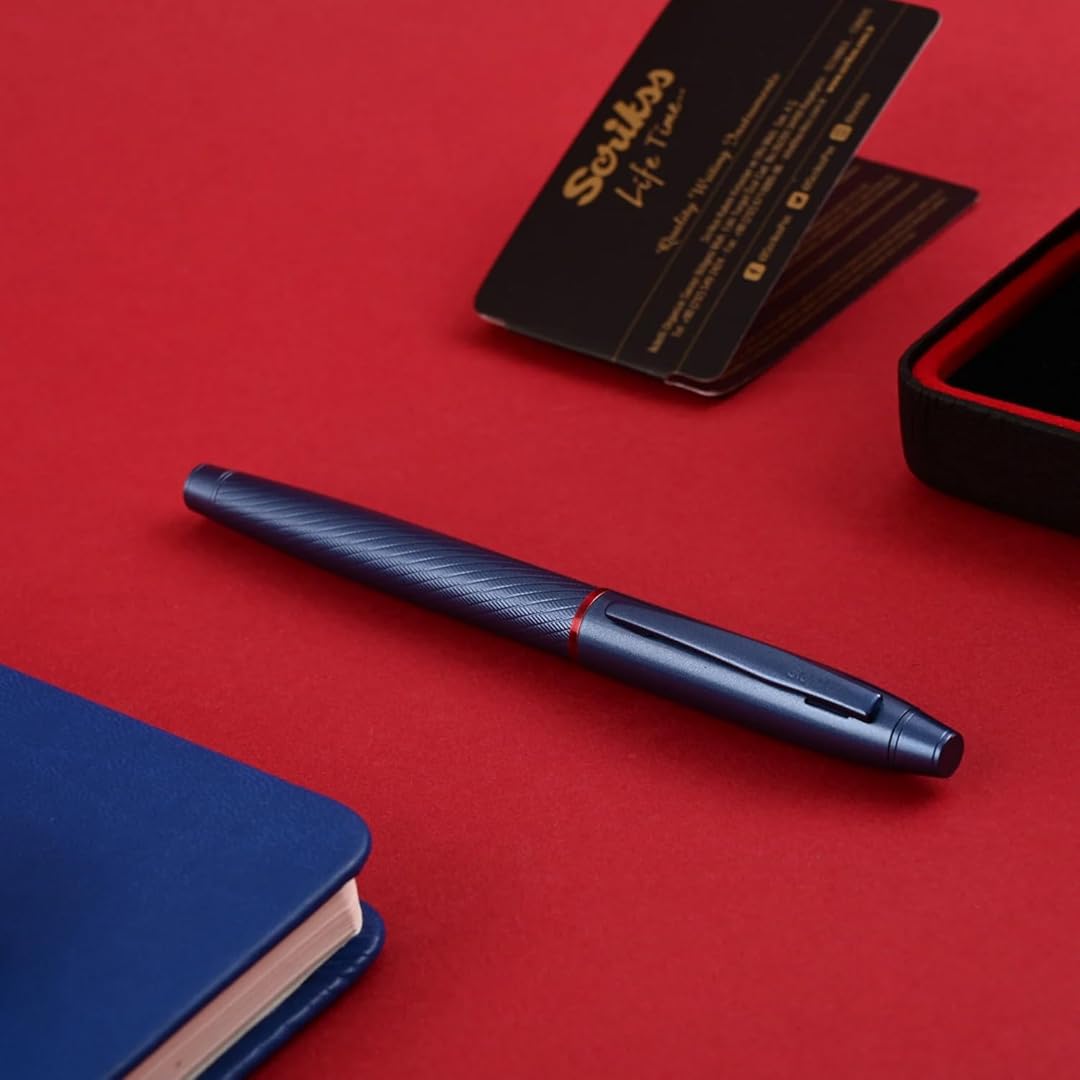 Scrikss |  Noble 35 | Roller Ball Point Pen | Blue