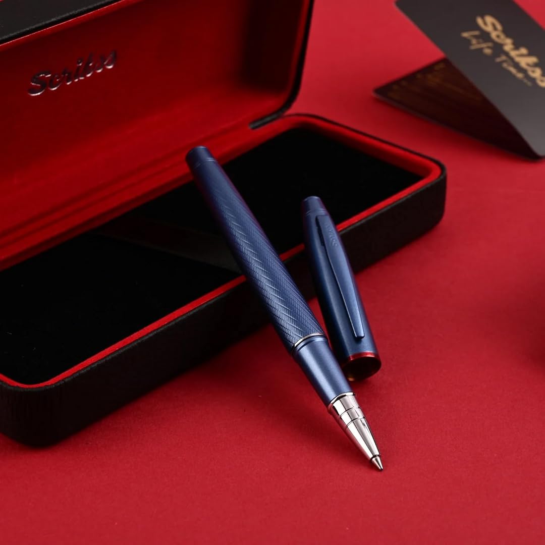 Scrikss |  Noble 35 | Roller Ball Point Pen | Blue