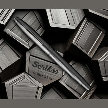 Scrikss | Noble | Fountain Pen | 350 | Matt Black | Medium Nib