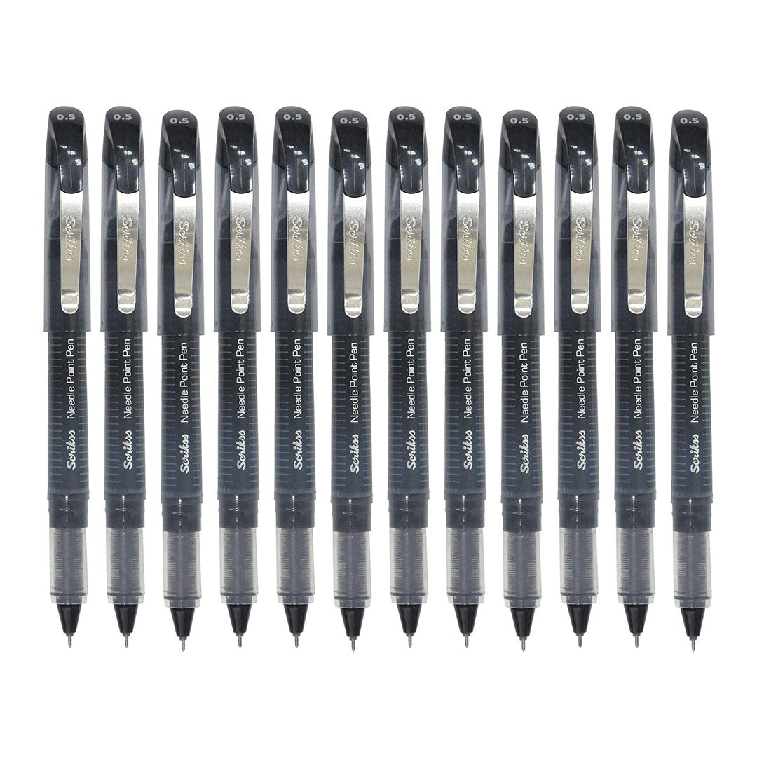 Scrikss | Np-68 | Needle Point Pen 0.5mm | Box Of 12 | Black
