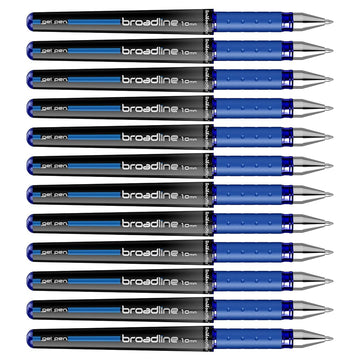 Scrikss | Office Broadline | 1.0mm | Gel Pen | Blue | Pack Of 12