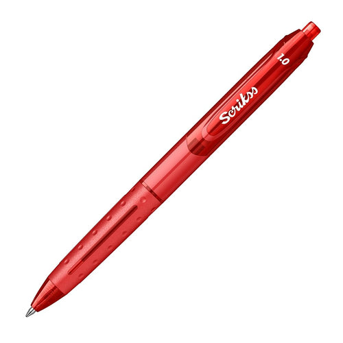 Scrikss | Office Hybrid | Ballpoint Pen | Red |  12 Pcs Pack